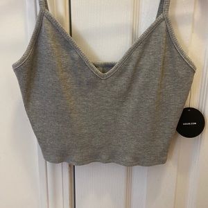Lulus Ribbed Crop Top
